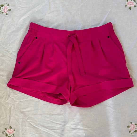lululemon athletica Pants - lululemon athletica High-Waist Hot Pink Athletic Shorts
